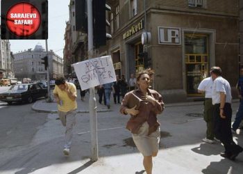 civili na ulicama u Sarajevu