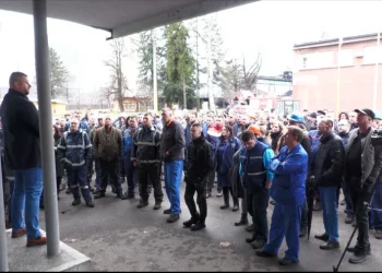 Radnici Koksare na protestu